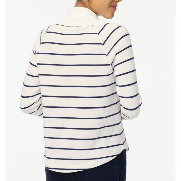 J.Crew Striped Navy and White Women's Top - Picture 2 of 12
